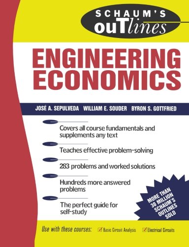 Product Cover Schaum's Outline of Engineering Economics