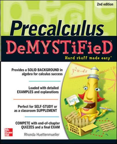 Product Cover Pre-calculus Demystified, Second Edition