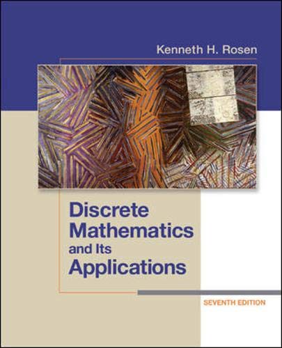 Product Cover Discrete Mathematics and Its Applications Seventh Edition