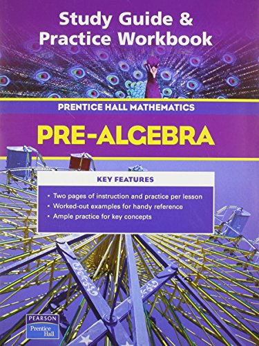 Product Cover Study Guide & Practice Workbook: Pre-Algebra