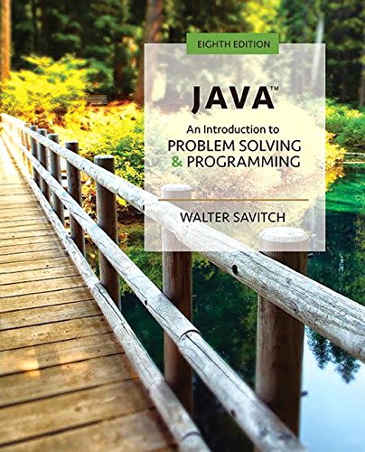 Product Cover Java: An Introduction to Problem Solving and Programming (8th Edition)