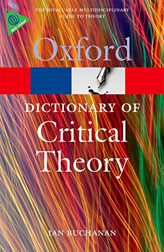 Product Cover A Dictionary of Critical Theory (Oxford Quick Reference)