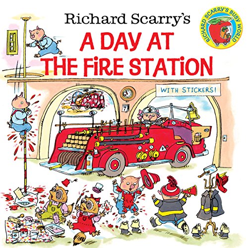 Product Cover Richard Scarry's A Day at the Fire Station (Pictureback(R))