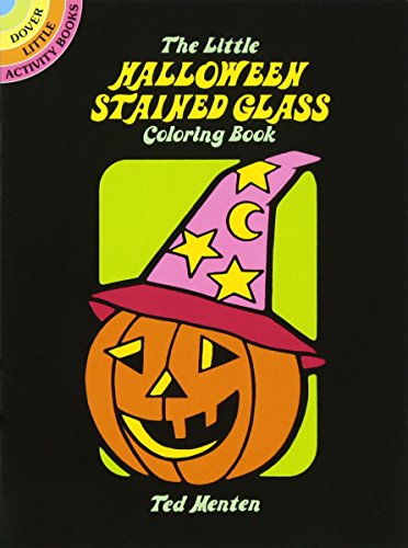Product Cover The Little Halloween Stained Glass Coloring Book (Dover Stained Glass Coloring Book)