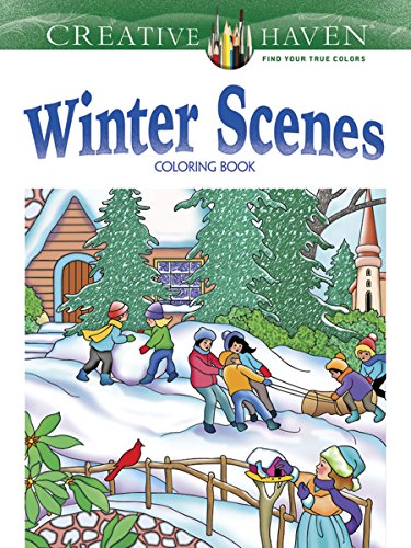 Product Cover Creative Haven Winter Scenes Coloring Book (Creative Haven Coloring Books)
