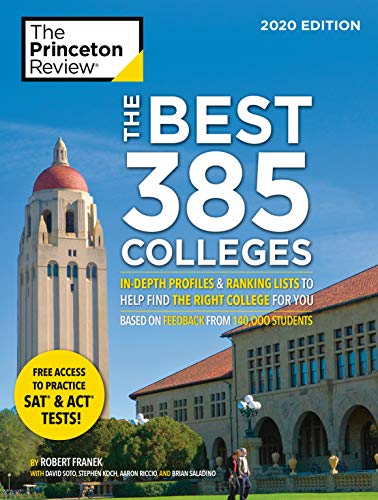 Product Cover The Best 385 Colleges, 2020 Edition: In-Depth Profiles & Ranking Lists to Help Find the Right College For You (College Admissions Guides)