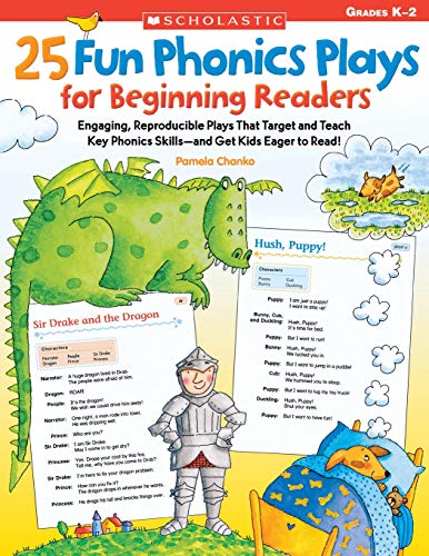 Product Cover 25 Fun Phonics Plays for Beginning Readers: Engaging, Reproducible Plays That Target and Teach Key Phonics Skills-and Get Kids Eager to Read!: Grades K-2