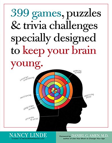 Product Cover 399 Games, Puzzles & Trivia Challenges Specially Designed to Keep Your Brain Young.