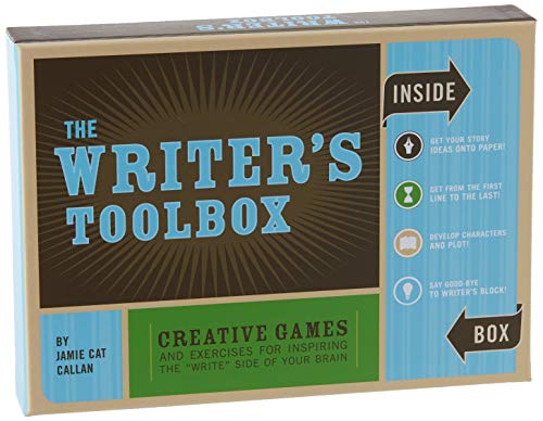 Product Cover The Writer's Toolbox: Creative Games and Exercises for Inspiring the 'Write' Side of Your Brain (Writing Prompts, Writer Gifts, Writing Kit Gifts)
