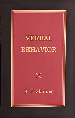 Product Cover Verbal Behavior (Official B. F. Skinner Foundation Reprint Series / paperback edition)
