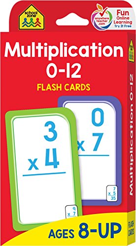 Product Cover Multiplication 0-12: Flashcards