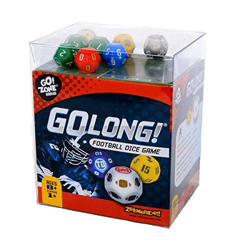 Product Cover Award winning Dice Game, GoLong! A Football Dice Game - Super Fun Game - Portable, Playing Dice : Perfect For - Travel, Home, Parties, Gifts, Stocking Stuffers