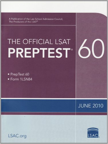 Product Cover The Official LSAT PrepTest 60: (June 2010 LSAT)