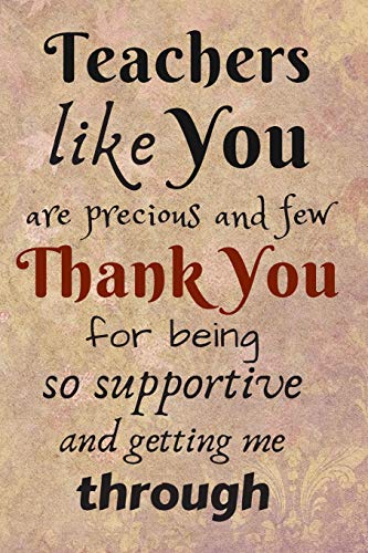 Product Cover Teacher Like You are Precious and Few: Thank You Gift-Lined Blank Notebook Journal