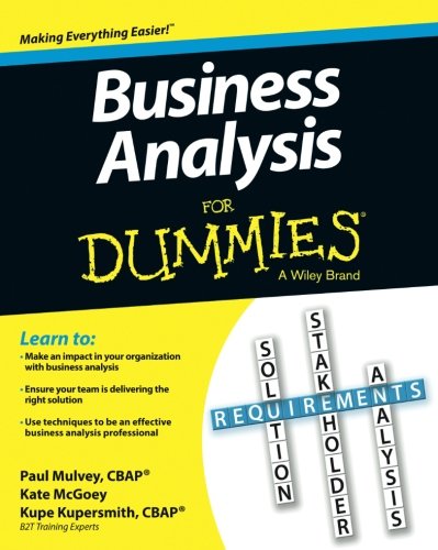 Product Cover Business Analysis For Dummies