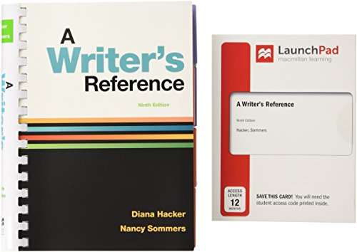 Product Cover A Writer's Reference 9e and LaunchPad for A Writer's Reference (Twelve-Month Access)
