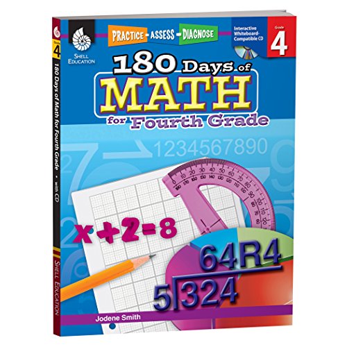 Product Cover 180 Days of Math for Fourth Grade: Practice, Assess, Diagnose (180 Days of Practice)