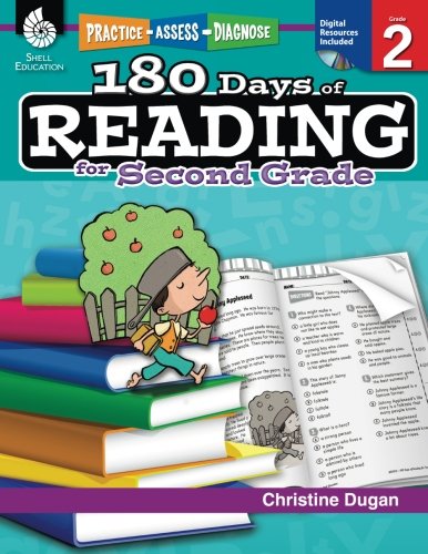 Product Cover 180 Days of Reading: Grade 2 - Daily Reading Workbook for Classroom and Home, Reading Comprehension and Phonics Practice, School Level Activities Created by Teachers to Master Challenging Concepts