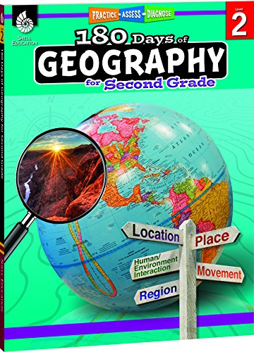 Product Cover 180 Days of Geography for Second Grade: Practice, Assess, Diagnose (180 Days of Practice, Level 2)