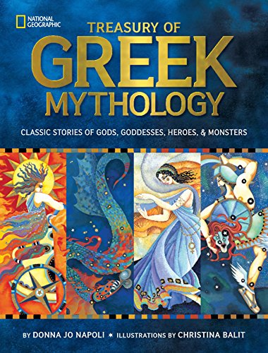 Product Cover Treasury of Greek Mythology: Classic Stories of Gods, Goddesses, Heroes & Monsters