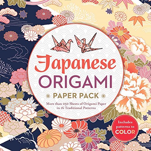 Product Cover Japanese Origami Paper Pack: More than 250 Sheets of Origami Paper in 16 Traditional Patterns