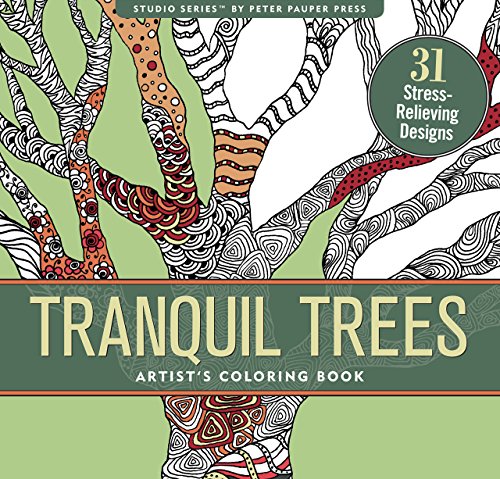 Product Cover Tranquil Trees: 31 Stress-relieving Designs (Artist's Coloring Books)