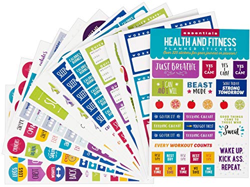Product Cover Essentials Health & Fitness Planner Stickers (Set of 325 Stickers)
