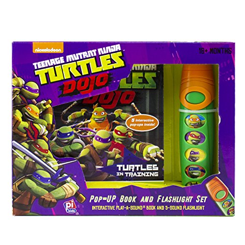 Product Cover Nickelodeon Teenage Mutant Ninja Turtles - Turtles in Training Sound Book and Flashlight Set - PI Kids