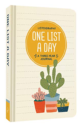 Product Cover Listography: One List a Day: A Three-Year Journal (List Journal, Book of Lists, Guided Journal)