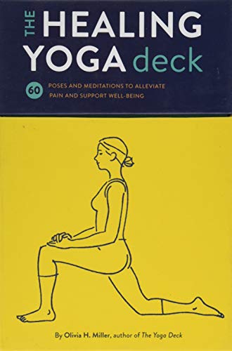 Product Cover The Healing Yoga Deck: 60 Poses and Meditations to Alleviate Pain and Support Well-Being (Deck of Cards with Yoga Poses for Healing, Yoga for Health ... Meditation and Exercises for Pain Relief)