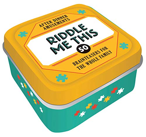 Product Cover After Dinner Amusements: Riddle Me This: 50 Brainteasers for the Whole Family (Dinner Party Gifts, Games for Adults, Games for Dinner Parties)