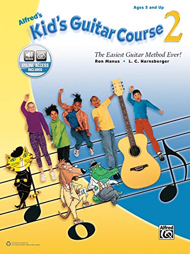 Product Cover Alfred's Kid's Guitar Course 2: The Easiest Guitar Method Ever!, Book & Online Audio