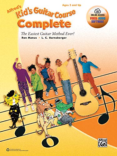 Product Cover Alfred's Kid's Guitar Course Complete: The Easiest Guitar Method Ever!, Book & Online Video/Audio/Software