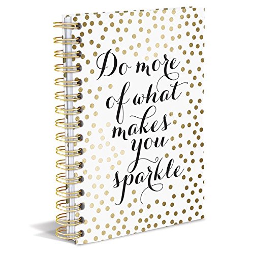 Product Cover Graphique Sparkle Hard Bound Journal w/ Gold Polka Dots & 