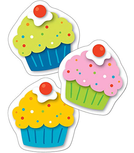 Product Cover Carson Dellosa - Cupcakes Mini Colorful Cut-Outs, Classroom Décor, 36 Pieces