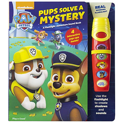 Product Cover Nickelodeon PAW Patrol - Pups Solve a Mystery: A Flashlight Adventure Sound Book - PI Kids