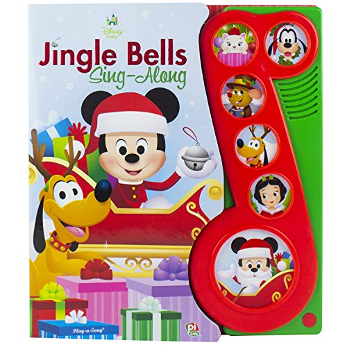 Product Cover Disney Baby - Mickey Mouse Christmas Jingle Bells Sing-Along Song Book - PI Kids