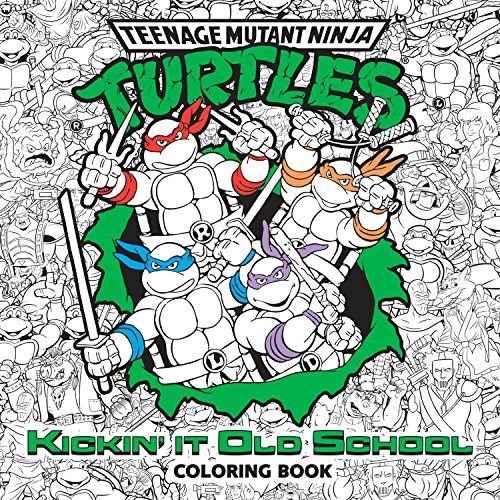 Product Cover Kickin' It Old School Coloring Book (Teenage Mutant Ninja Turtles)