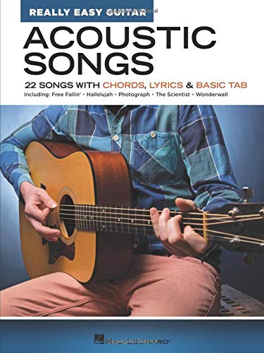 Product Cover Acoustic Songs - Really Easy Guitar Series: 22 Songs with Chords, Lyrics & Basic Tab