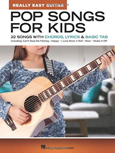 Product Cover Pop Songs for Kids - Really Easy Guitar Series: 22 Songs with Chords, Lyrics & Basic Tab