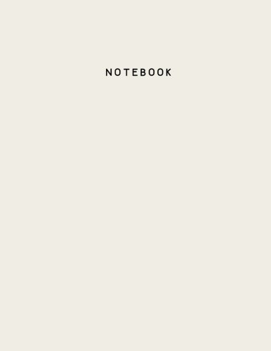 Product Cover Notebook: Marshmallow Cream Notebook (Journal, Composition Book), Letter Size (8.5 x 11 Large), Ruled, Soft Cover
