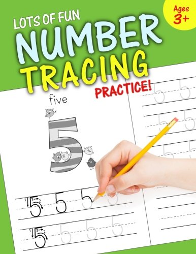 Product Cover Lots of Fun Number Tracing Practice!: Learn numbers 0 to 20!