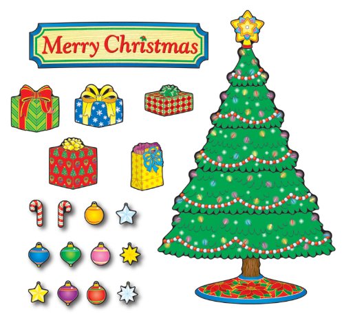 Product Cover Carson Dellosa - Christmas Tree Mini Bulletin Board Set, Classroom Décor, 51 Pieces