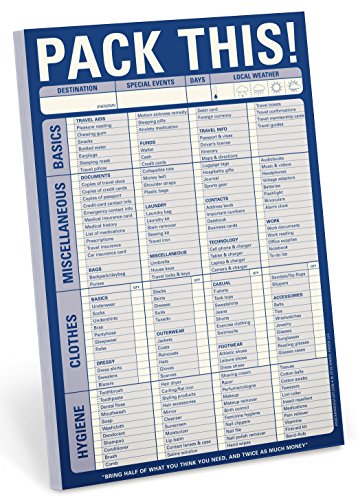 Product Cover Knock Knock Pack This! Pad Packing List Notepad, 6 x 9-inches