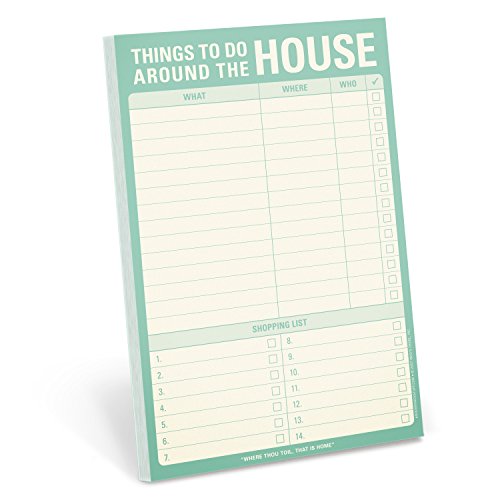 Product Cover Knock Knock Things To Do Around the House Pad, Honey-Do List Notepad, 6 x 9-inches