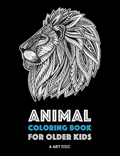 Product Cover Animal Coloring Book for Older Kids: Complex Animal Designs For Boys & Girls; Detailed Zendoodle Designs For Children & Teen Relaxation