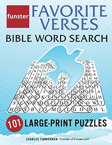 Product Cover Funster Favorite Verses Bible Word Search - 101 Large-Print Puzzles: Exercise Your Brain, Nourish Your Spirit