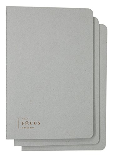 Product Cover Full Focus Notebook by Michael Hyatt (Pack of 3) - A Spacious Notebook to Capture Your Best Ideas and Silence Distraction - 64 Ruled Pages - Softcover