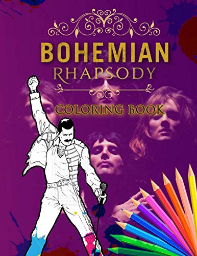 Product Cover Bohemian Rhapsody Coloring Book: Premium Coloring Book With High Quality Images Inside