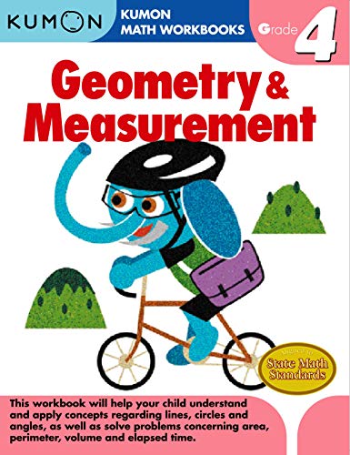 Product Cover Geometry & Measurement Grade 4 (Kumon Math Workbooks)